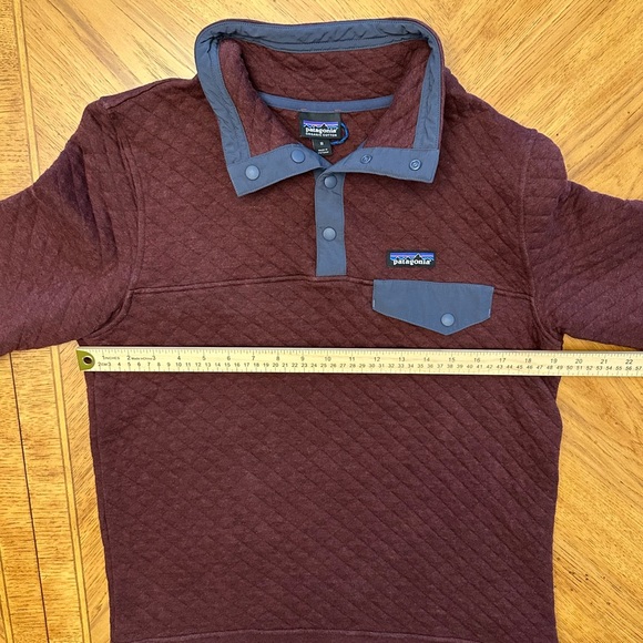 Patagonia Organic Cotton Quilt Snap-T Pullover Women’s Size Medium Dark Ruby - Picture 8 of 15